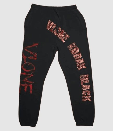 Kodak Black x Vlone Zombie Black Joggers