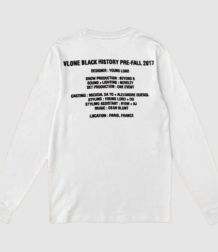 Vlone Black History White Sweatshirt