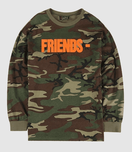 Vlone Friends Camouflage Sweatshirt