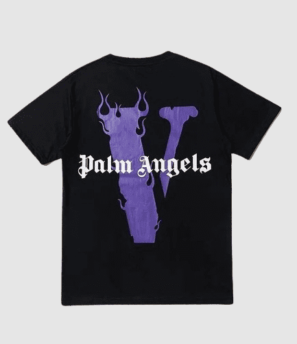 Vlone X Palm Angels T-shirt Purpleblack